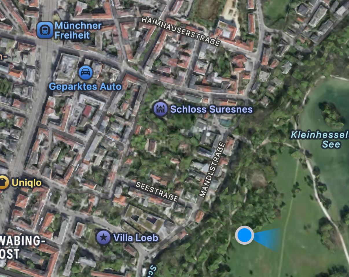 Treffpunkt: Mandlstr./Ecke Seestr., Englischer Garten München